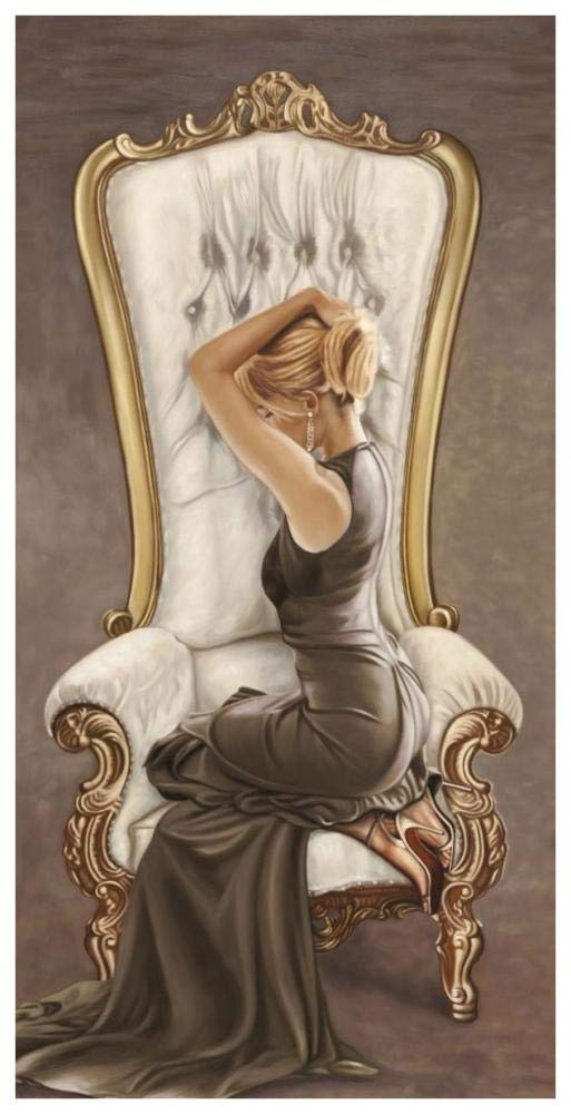 Beautiful Queen II-Paper Art-38x74”