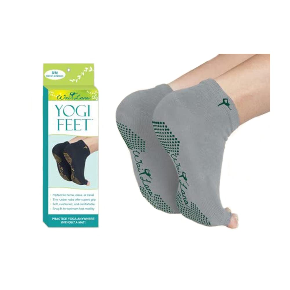 Yogi Feet - Silver w/Green (S/M)