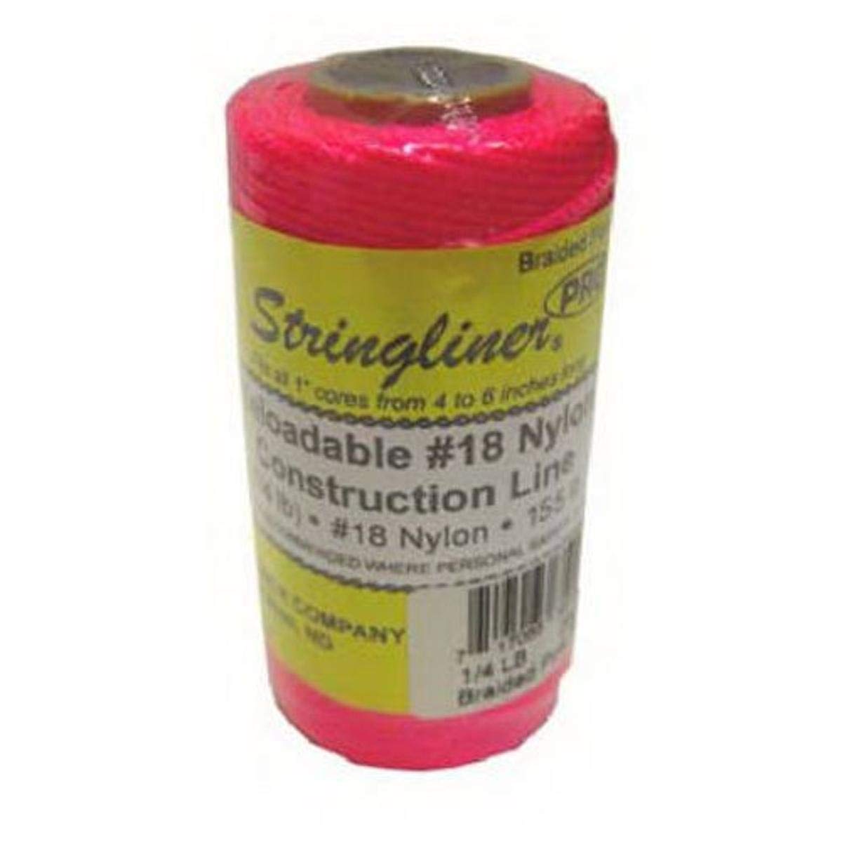 Stringliner Company 35162 18 Construction Replacement Roll Braided Fl. Pink 250 Multi