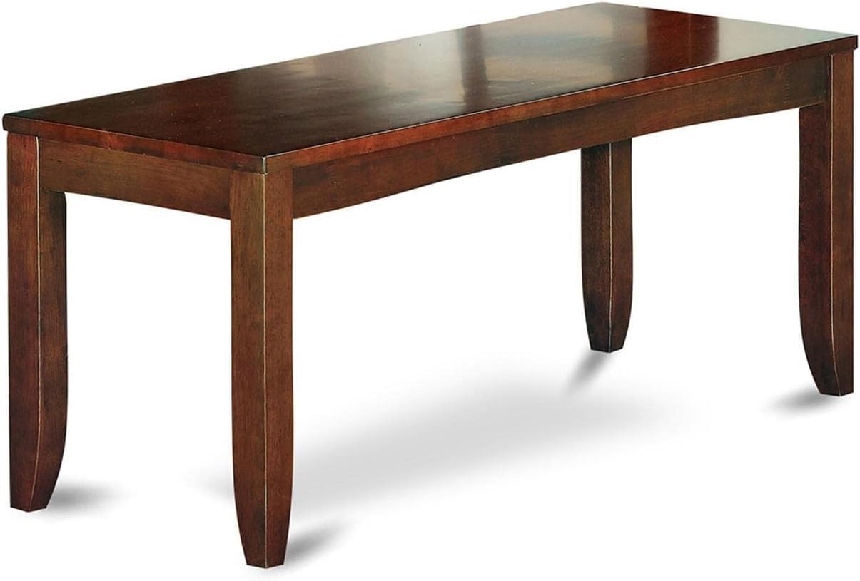 Lynfield  Dining  Bench  with  Wood  Seat  in  Espresso  Finish