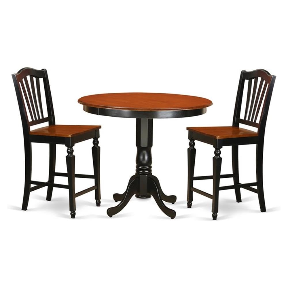 3  Pc  counter  height  Table  and  chair  set-pub  Table  and  2  Kitchen  Chairs.