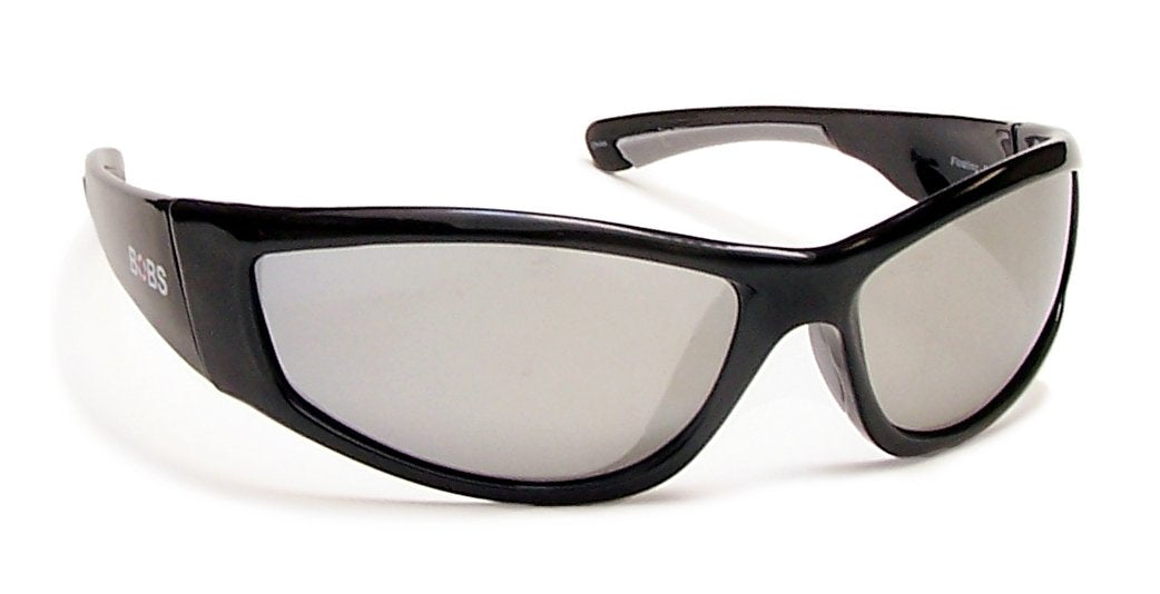 Floating nylon frame and polarized lenses - FP-69 blk/silver mirror