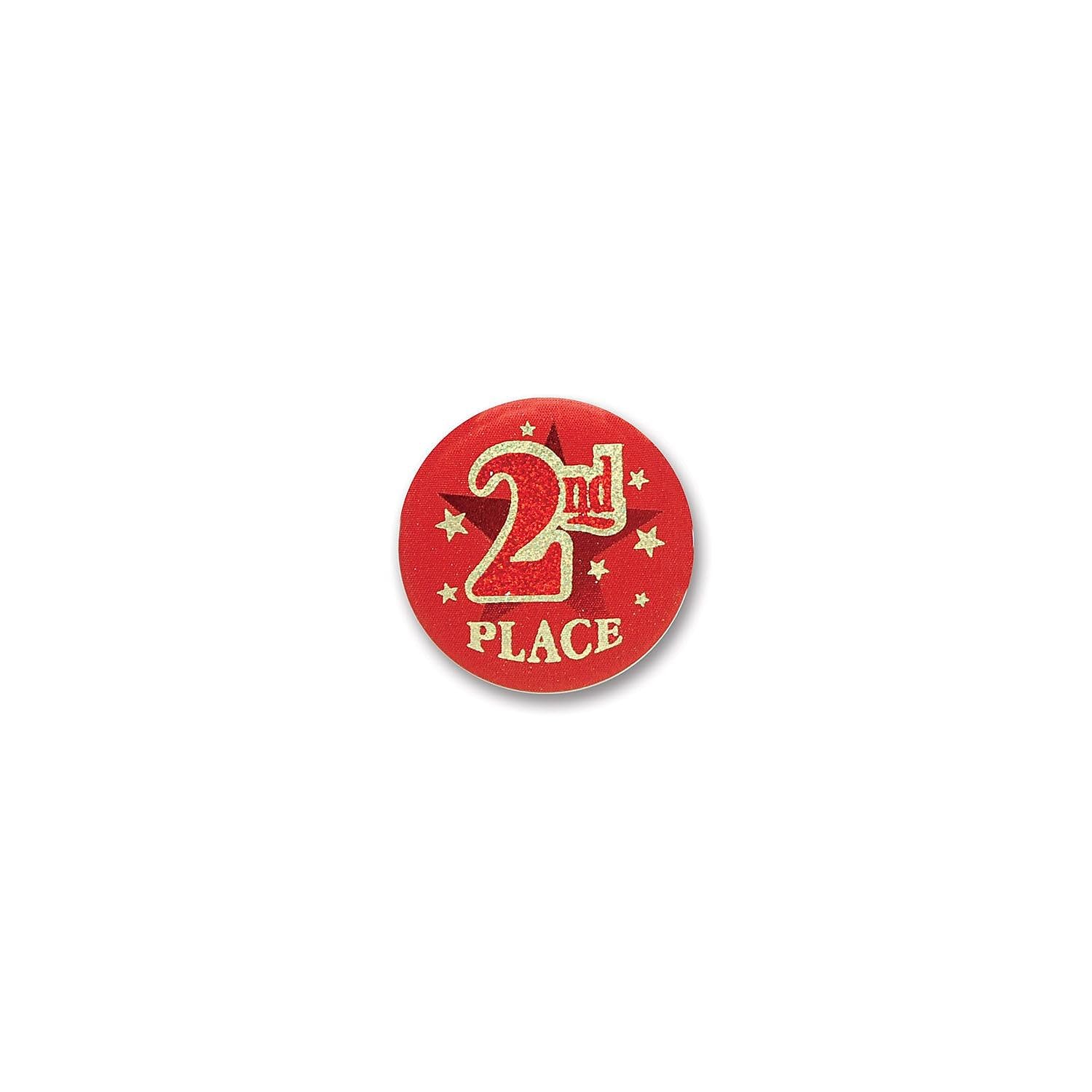 2nd Place Satin Button (Pack of 6)