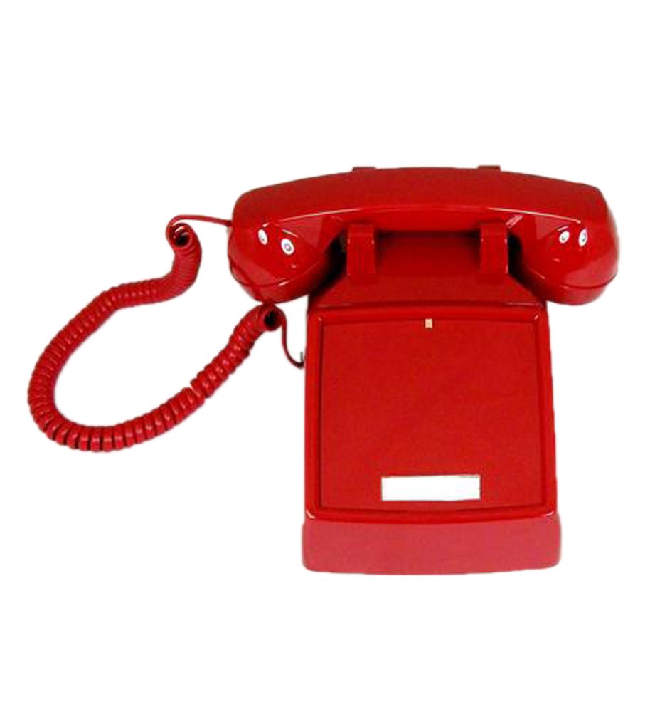 250047-VBA-NDL Red desk no dial
