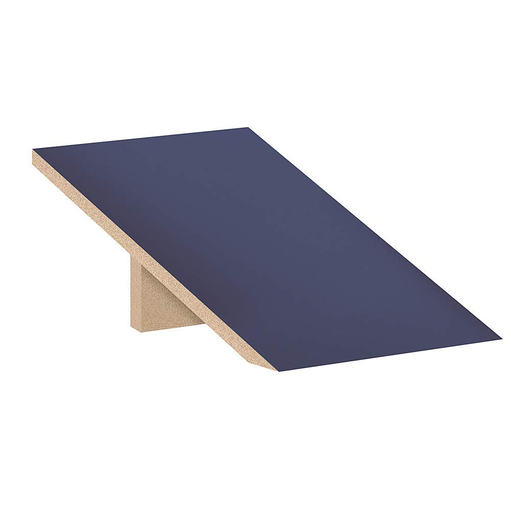 Sloping Hood - for 12 Inches Wide - 18 Inch Deep Designer Wood Locker - 1 Wide - Blue