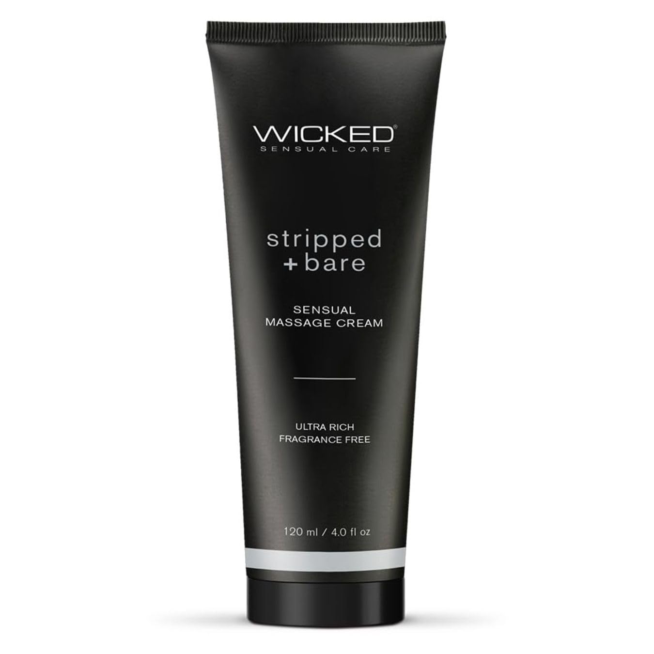 Wicked Sensual Massage Cream-Stripped + Bare Unscented 4oz