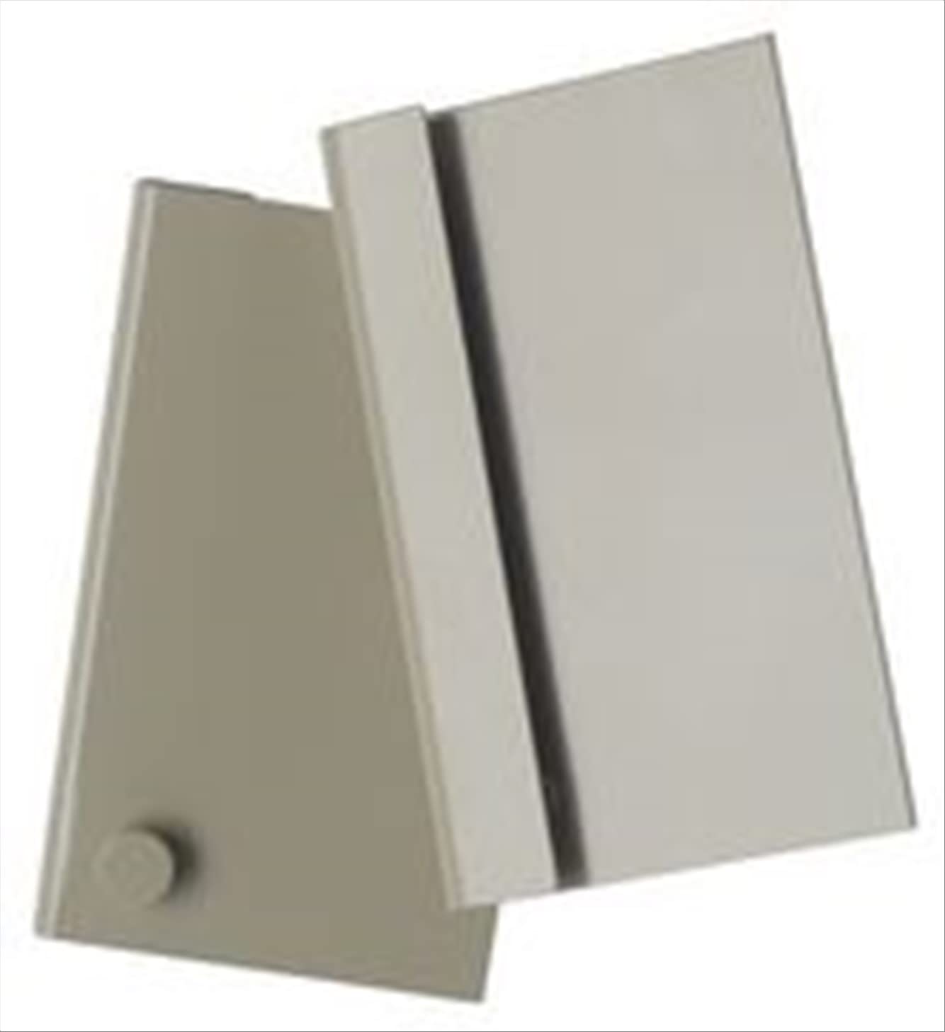 Louvered panel bracket for QTB tip out bins, beige