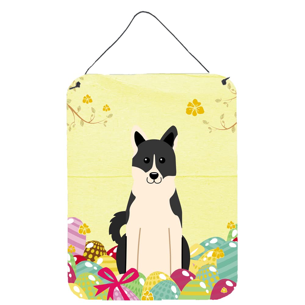 Easter Eggs Design with Dog Wall or Door Hanging Prints