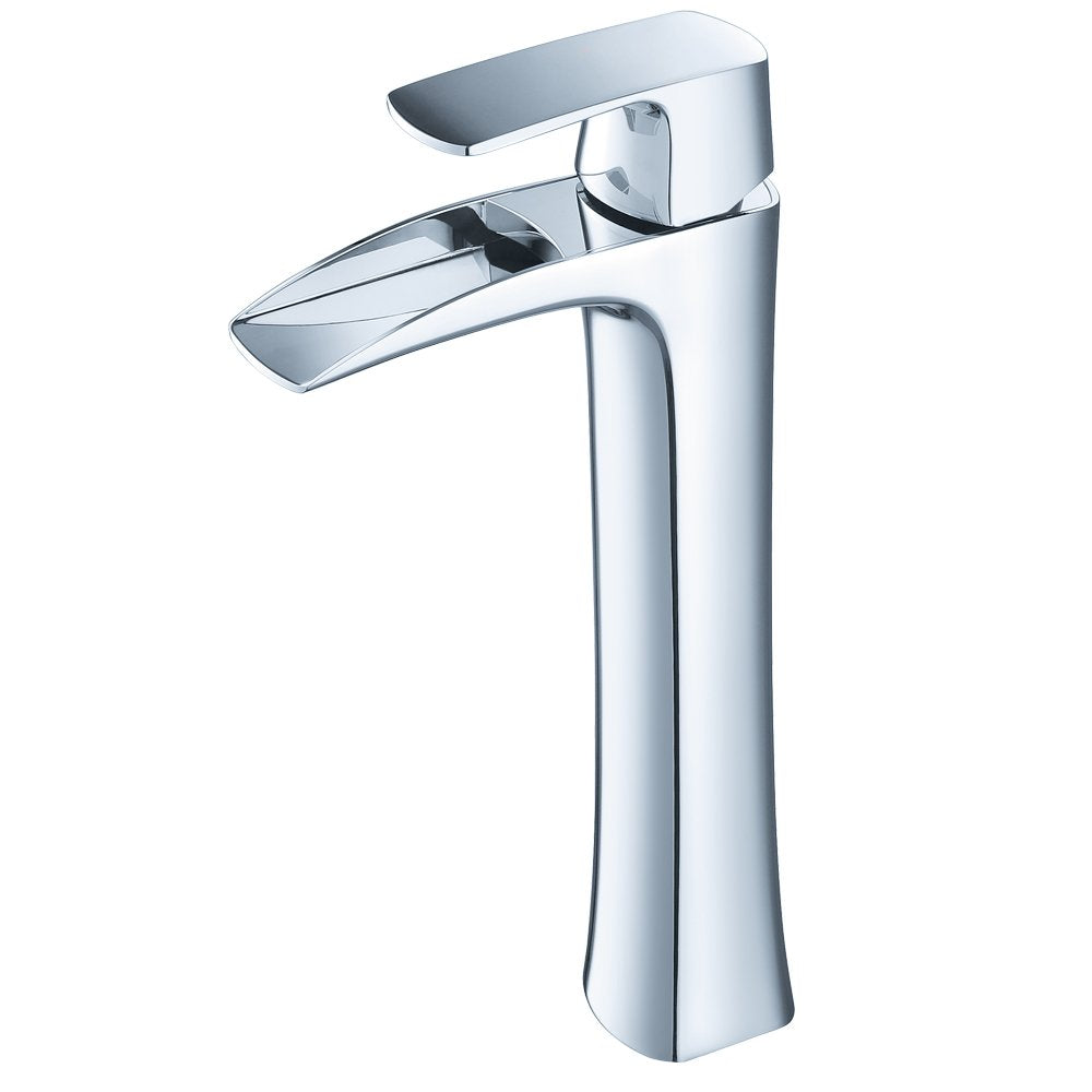 Fresca Bath Fft3072Ch Fortore Single Hole Vessel Mount Bathroom Vanity Faucet, Chrome