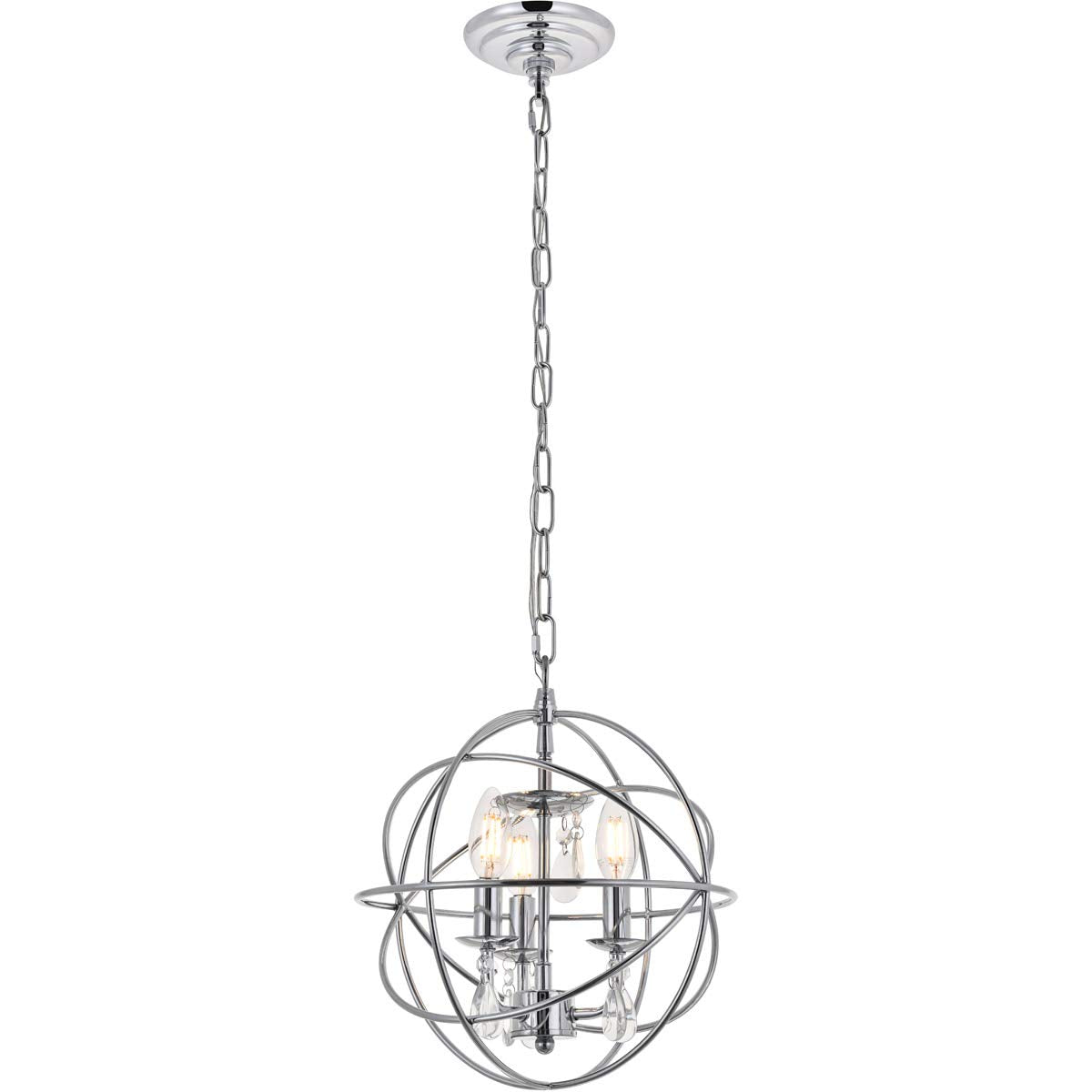 Wallace 3 light Chrome Pendant