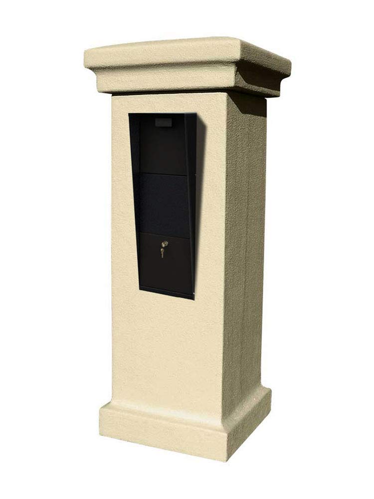 Vacation Mailbox Stucco Column Column Color: Sandstone