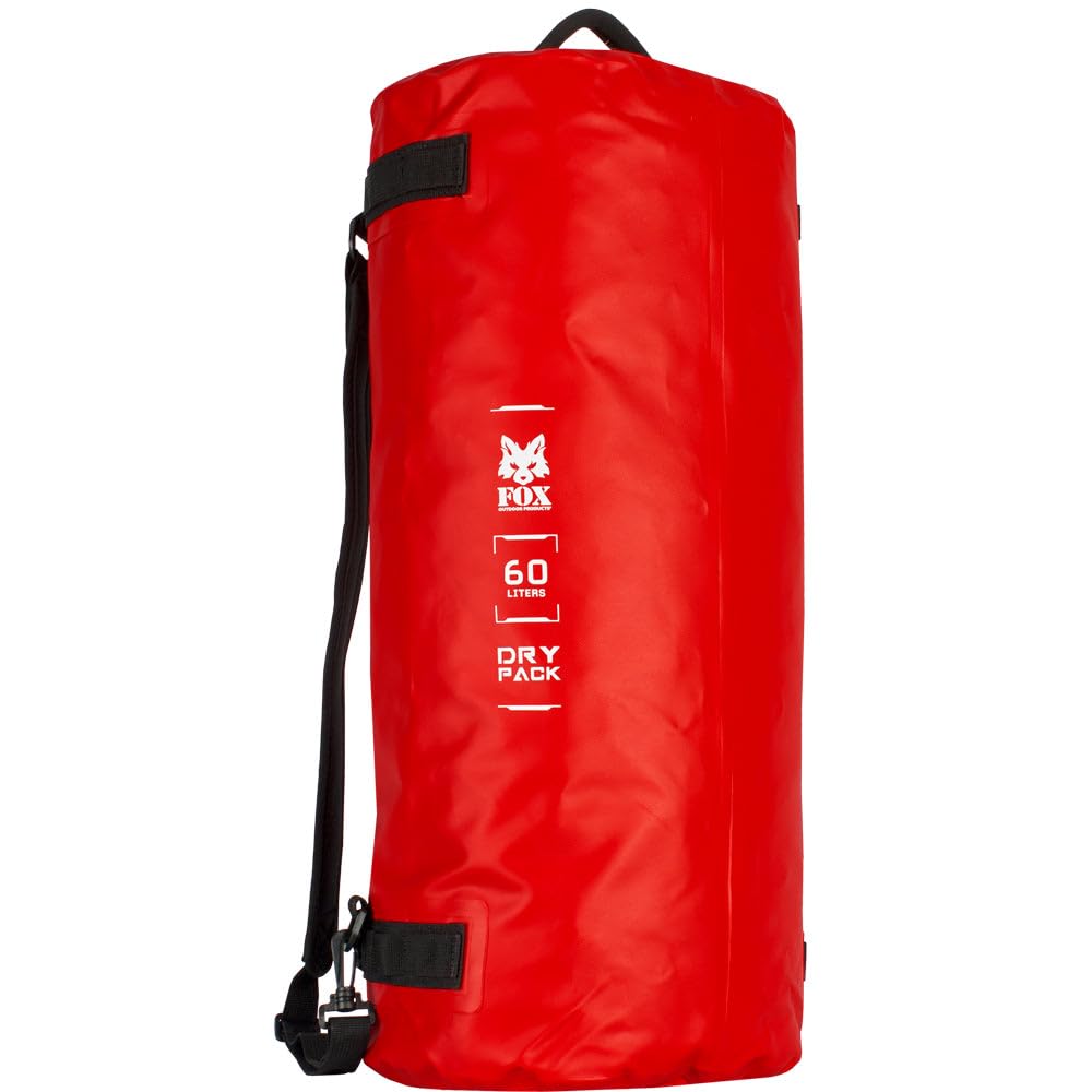 60 Liter Duffle-Rucksack Waterproof Zipper  840D - Red
