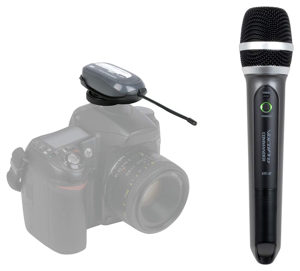 Wireless UHF Handheld Mic System for Digital Video Cameras SET 2