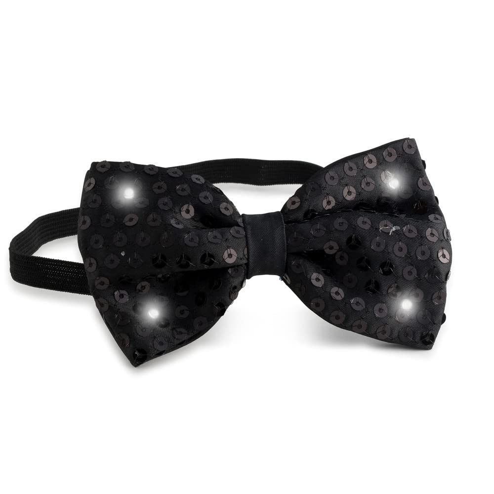 Black Bow Tie with flashing Lights