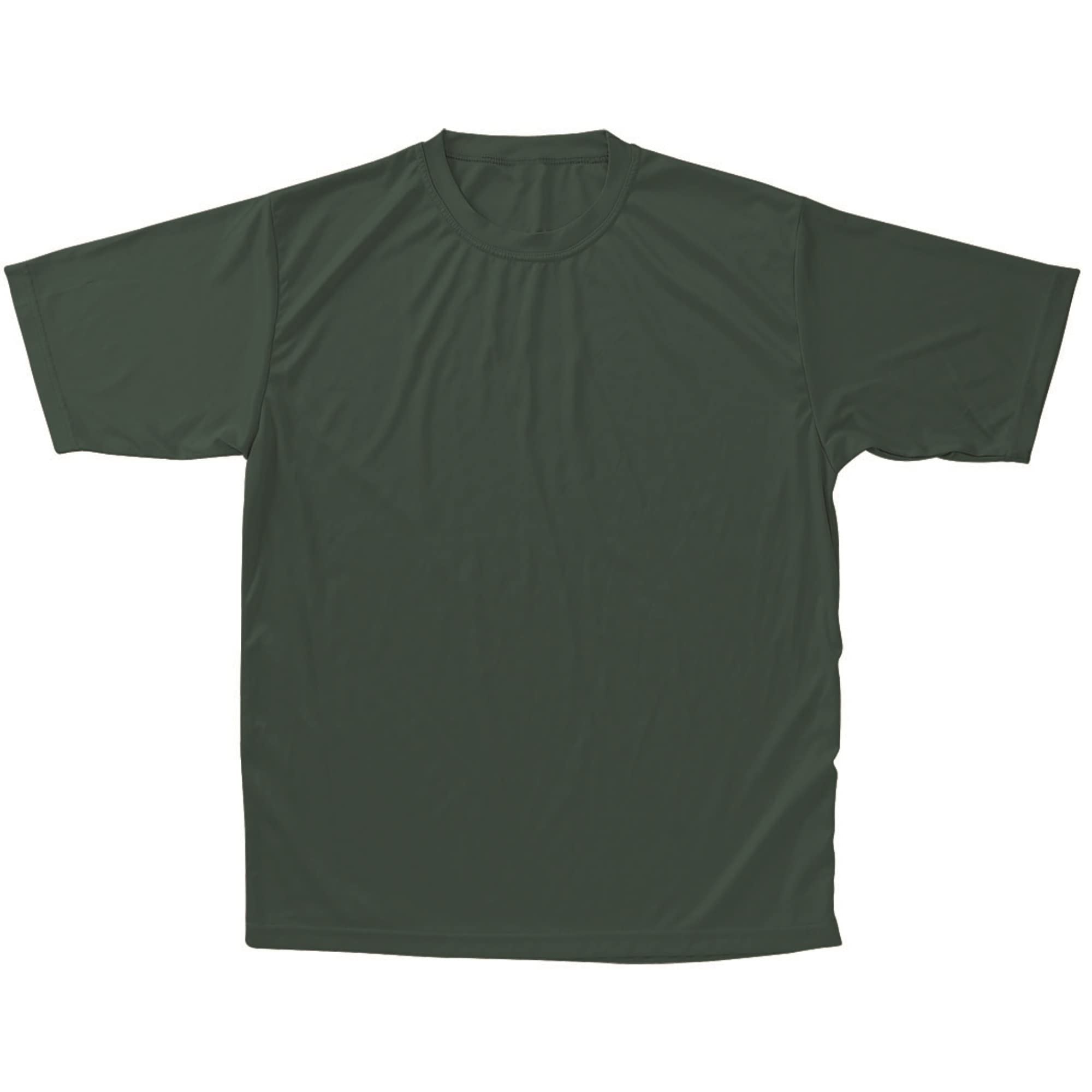 T-SHIRT, MOISTURE MANAGEMENT- ADULT-DKGRN-2X