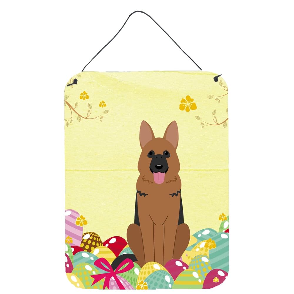 Easter Eggs Design with Dog Wall or Door Hanging Prints