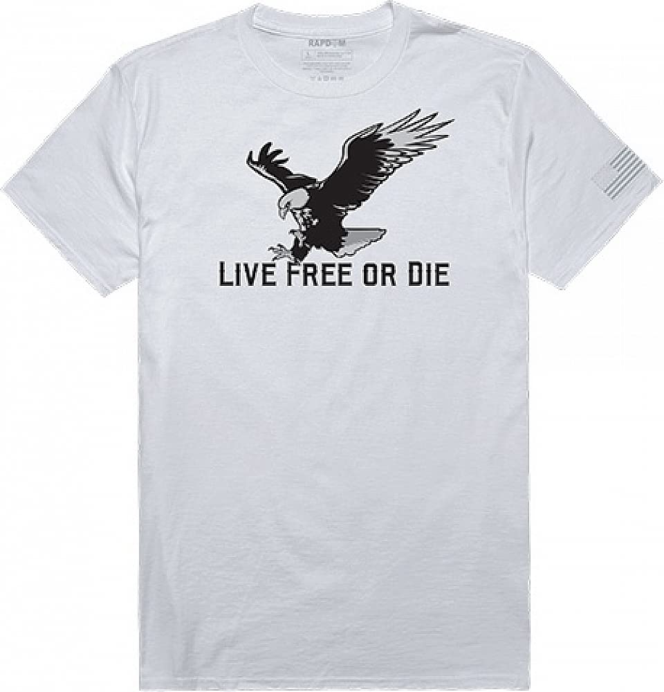 Tactical Graphic T, Live Free, White, L
