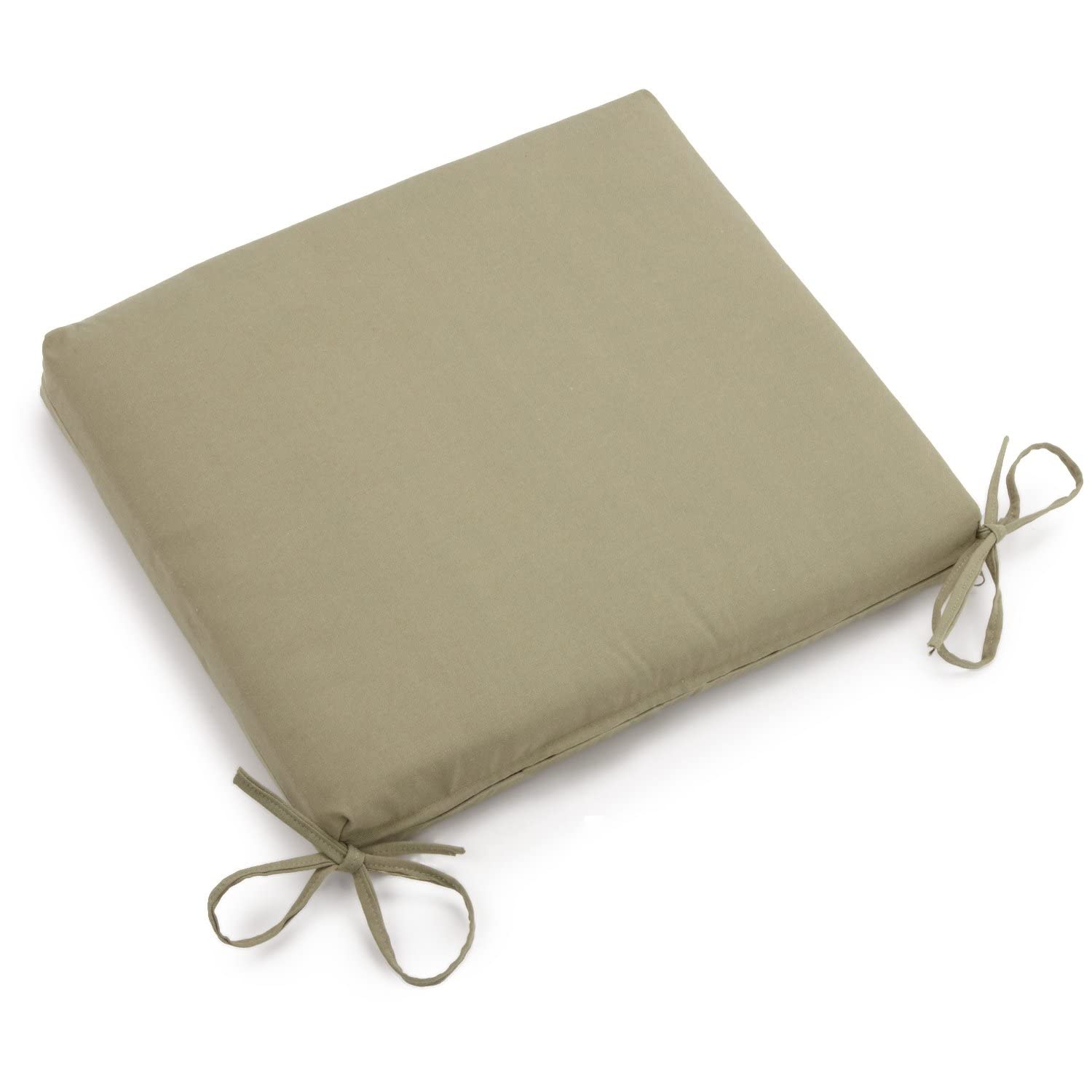 20-inch by 19-inch Twill Chair Cushion  - Sage