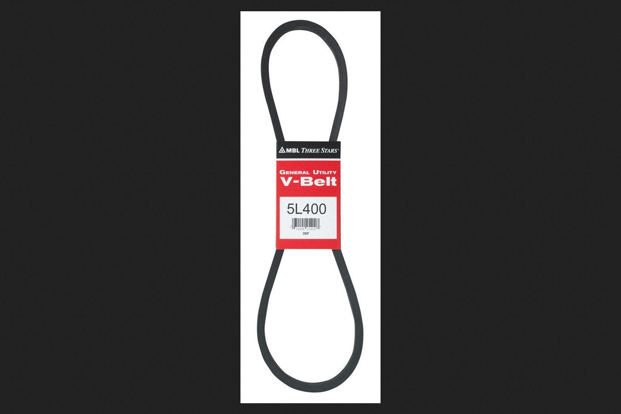 Mbl 5L400 (3400) Fractional Horsepower V-Belt, 5L Section, 2132 Width, 38 Height, 40 Length, Rubber