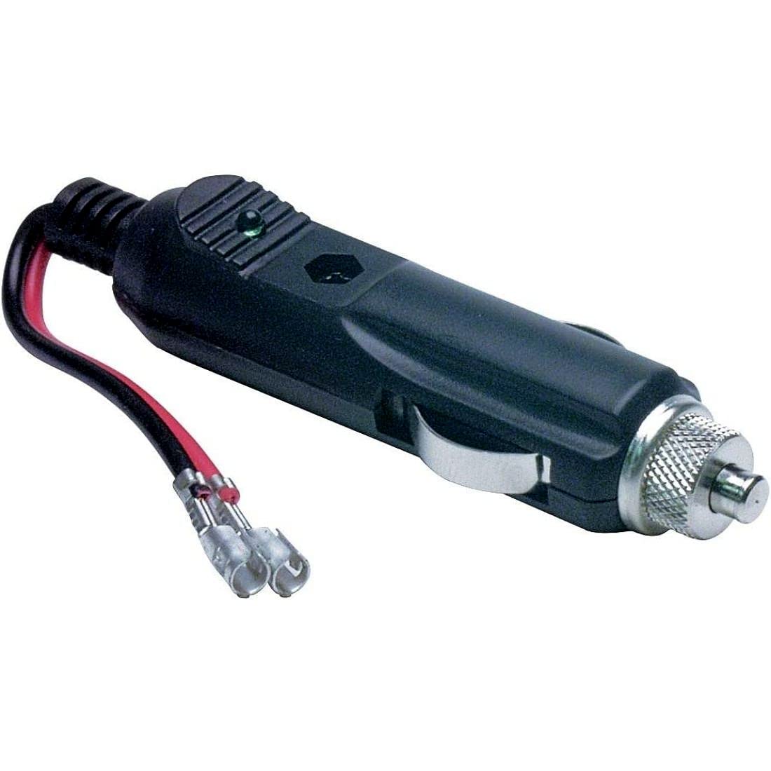 TruckSpec 12-Volt Replacement Cigarette Lighter Replacement TSPSP-12V Male Plug 12-Volt Replacement Plug with Leads and 2-Amp Fuse