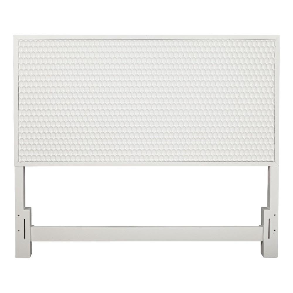 White Pearl Queen Headboard
