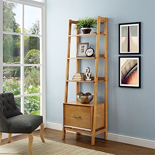 Yardlio Landon Small Etagere: Contemporary Display Shelf with Drawer | Stylish & Compact