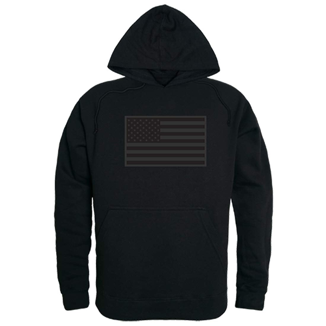 Graphic Pullover, Tonal Flag, Black, XL