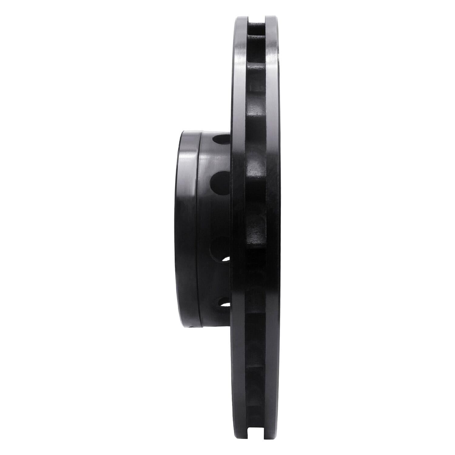 R1 Concepts Brake Rotor Drilled and Slotted Black ECB-31056D