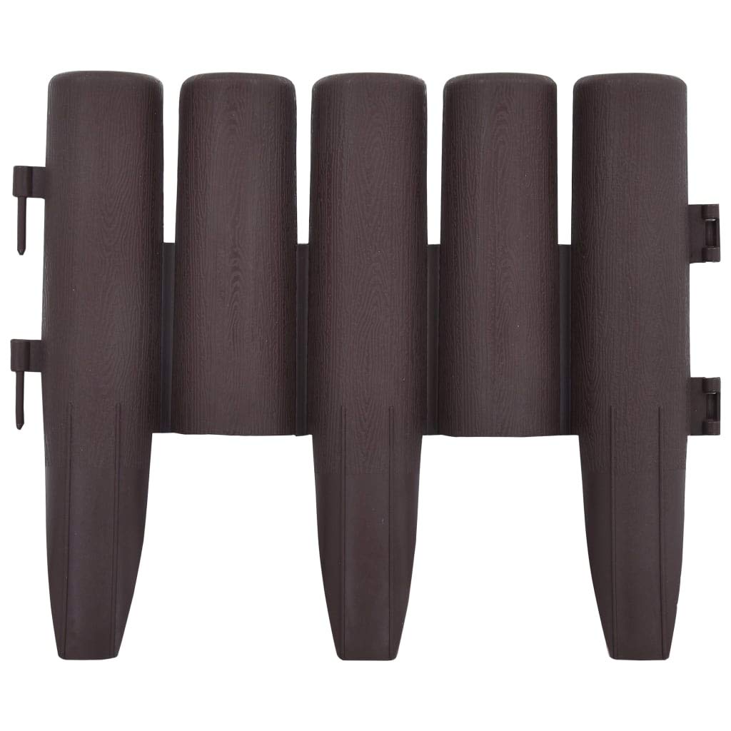Casafoyer  Lawn Edgings 36 pcs Brown 393.7 PP - (Pack Of 2)"