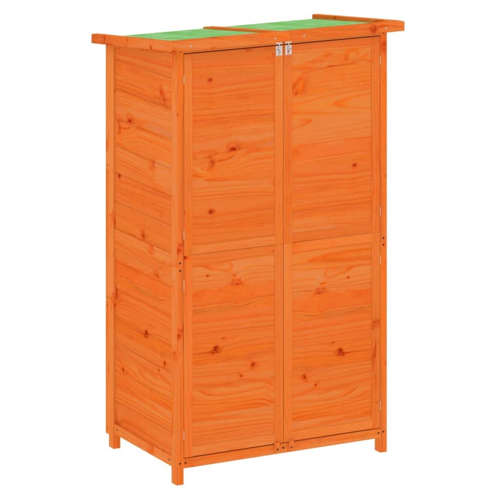 vidaXL Garden Tool Shed Brown 32.7x22.4"x55.1" Solid Wood Pine"