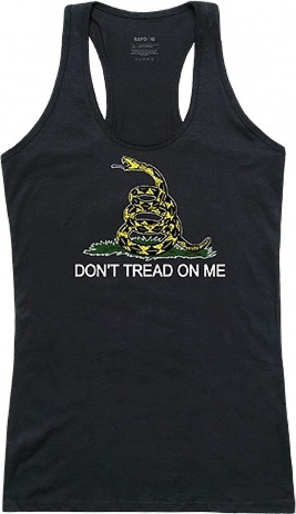 Womens Graphic Tank, Gadsden, Black, XL