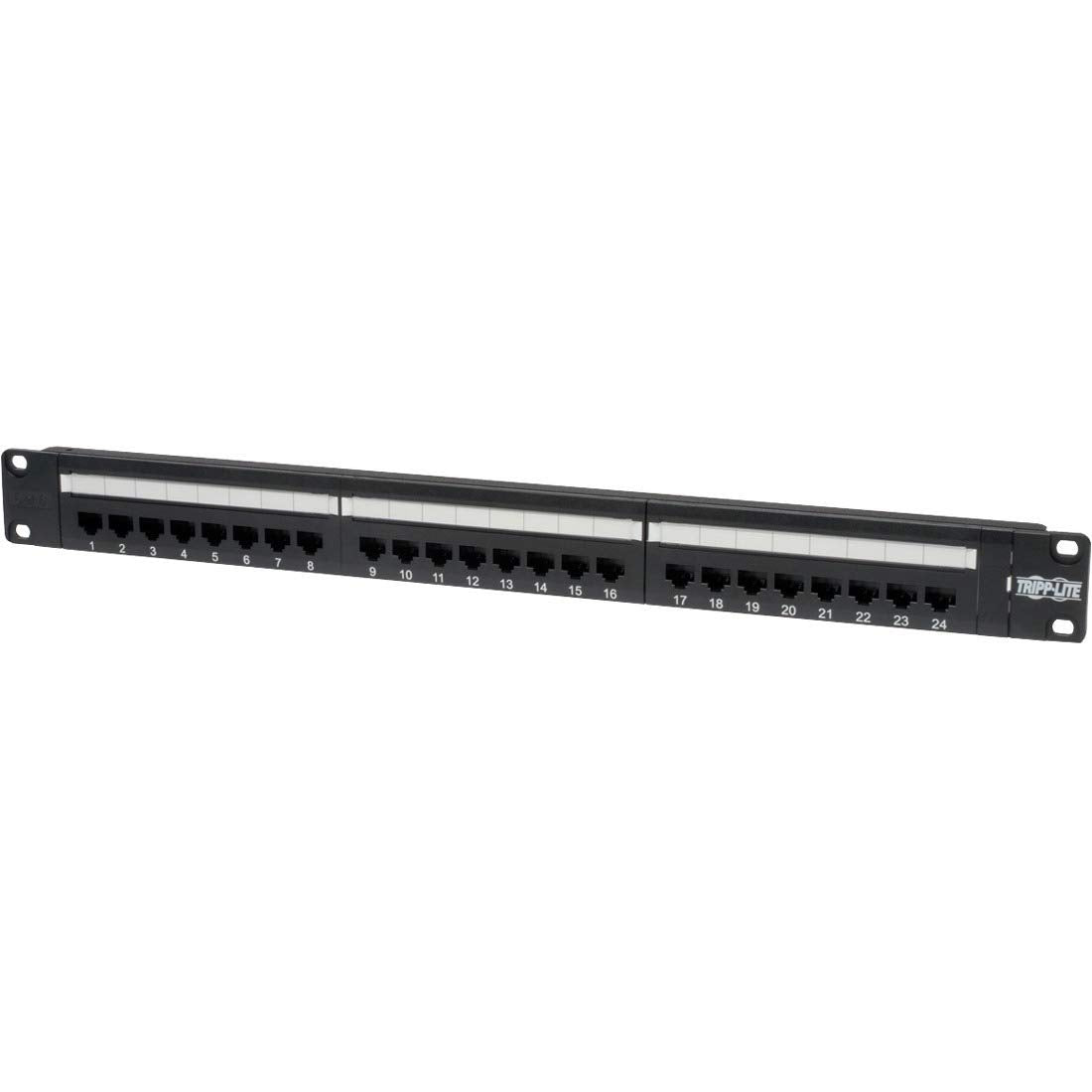 24PORT 1U CAT6/CAT5 PATCH PANEL RACKMOUNT 110 IDC RJ45 ETHERNET