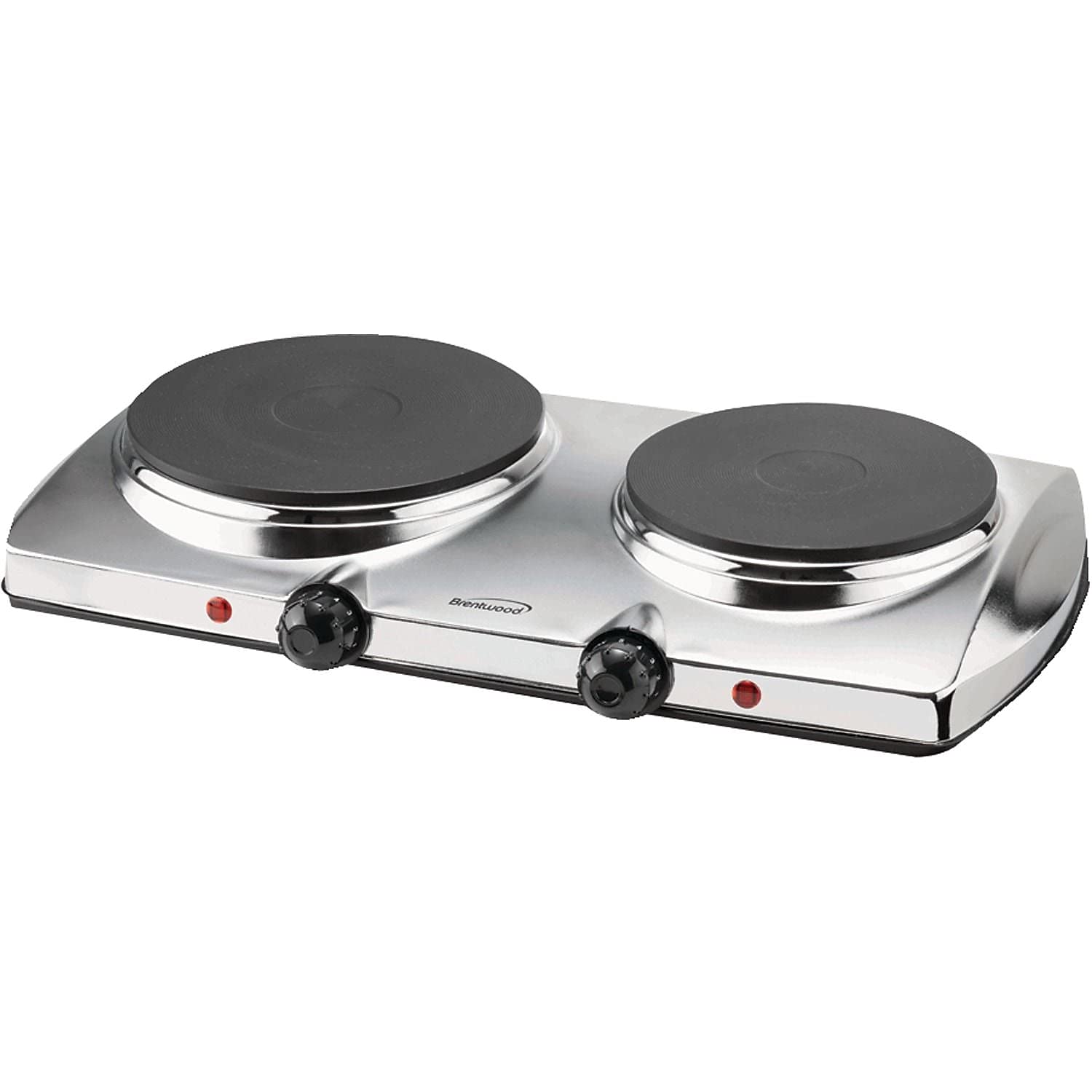 Electric 1440W Double Hotplate, Chrome