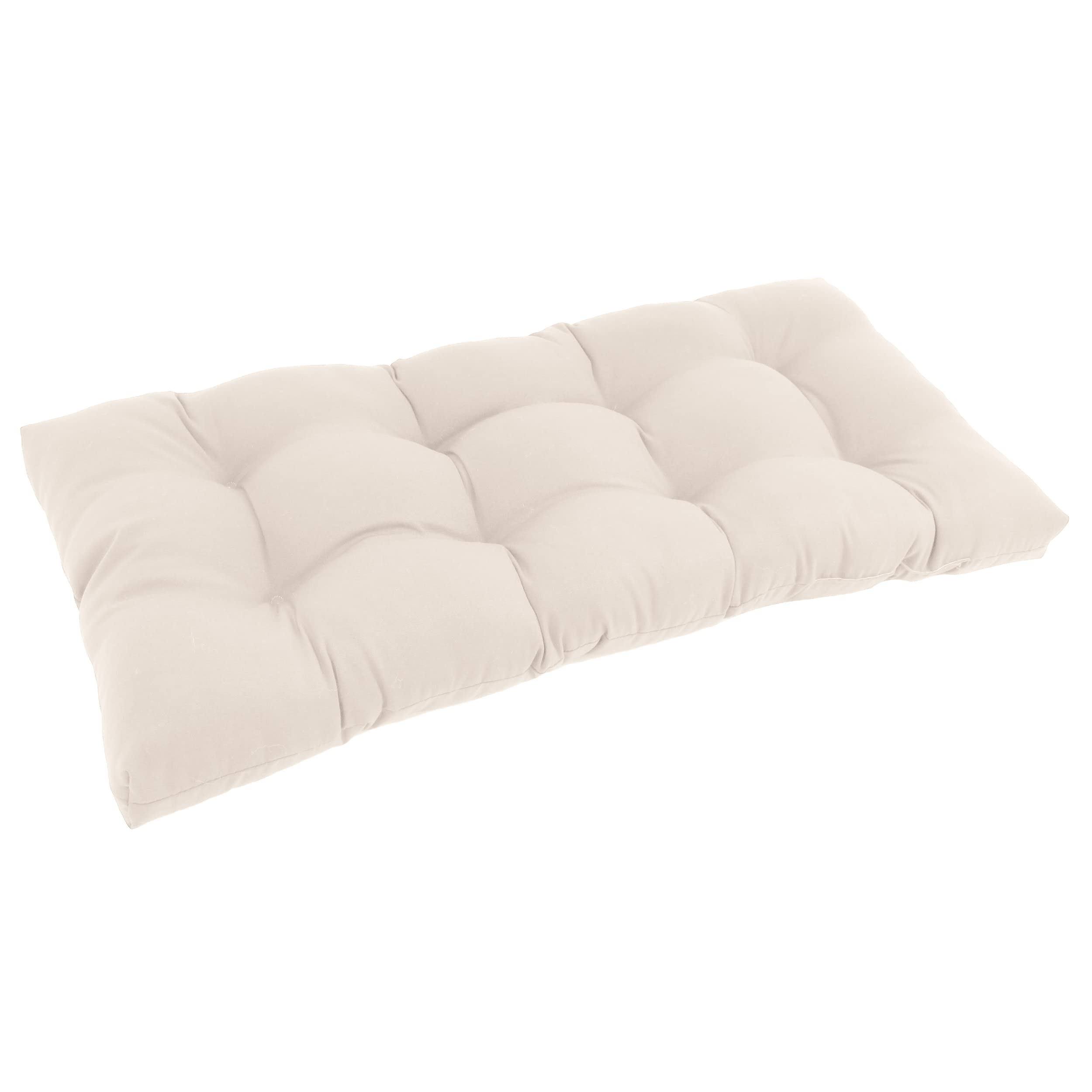 42-inch by 19-inch Squared Twill Tufted Loveseat Cushion 94006-LS-TW-EG