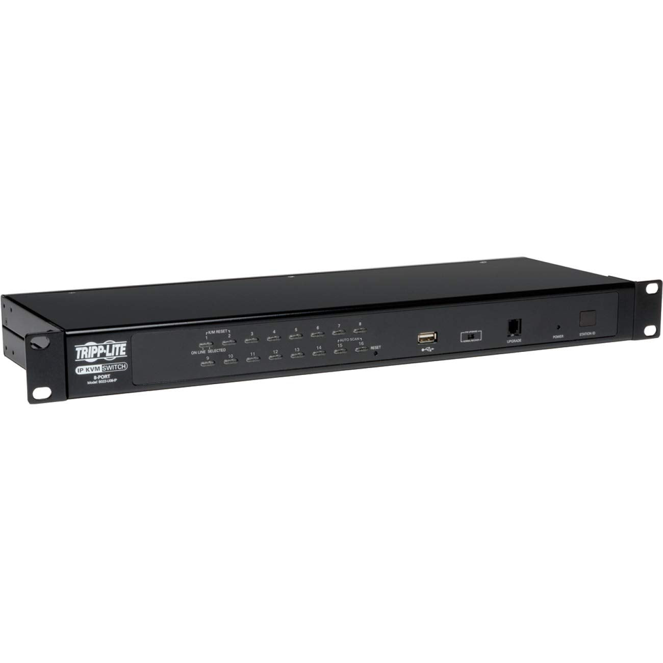 8PORT RACKMOUNT IP KVM SWITCH 1U USB PS/2 3 LEVEL SECURITY OSD