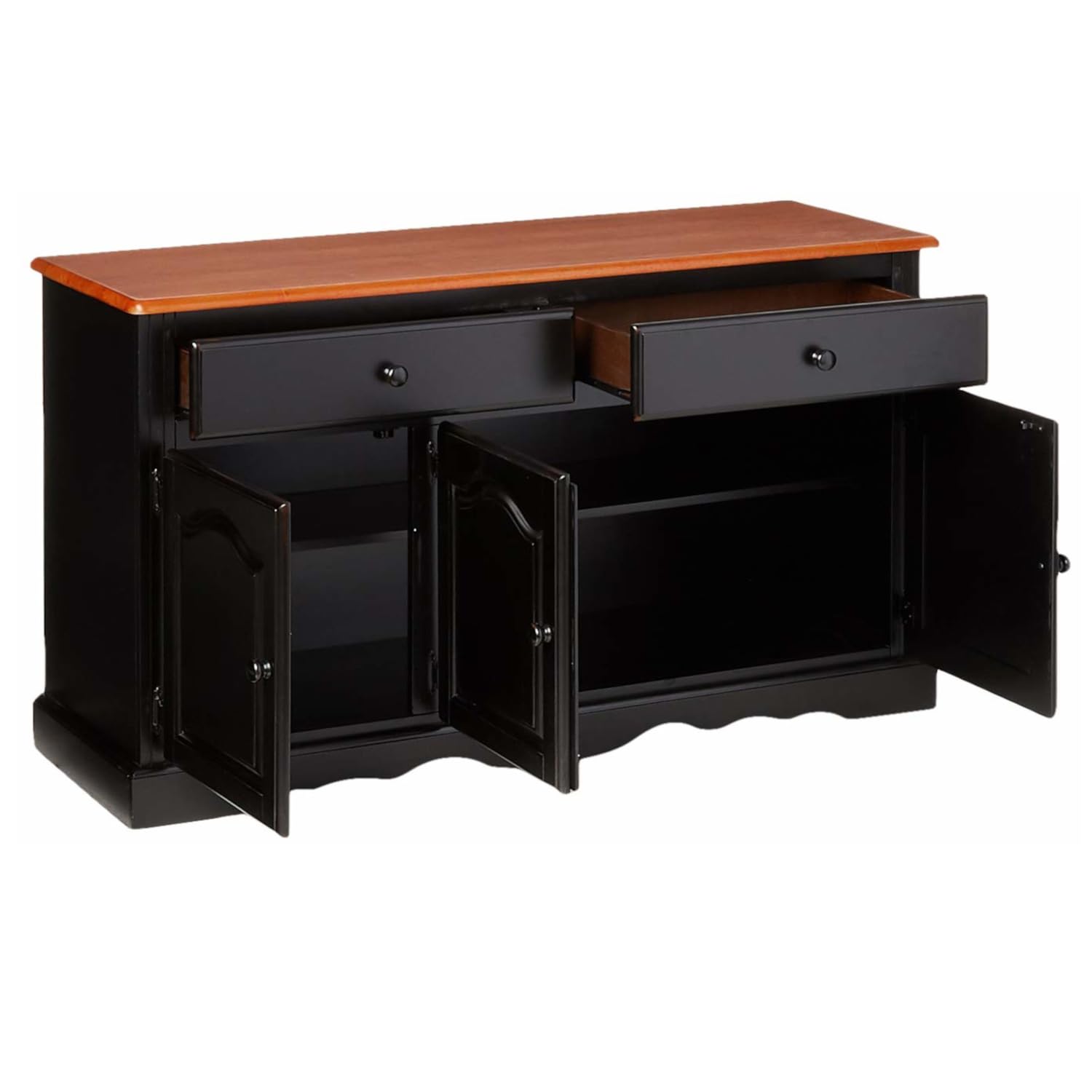 Sunset Trading Black Cherry Selections Treasure Buffet | Antique Black and Cherry