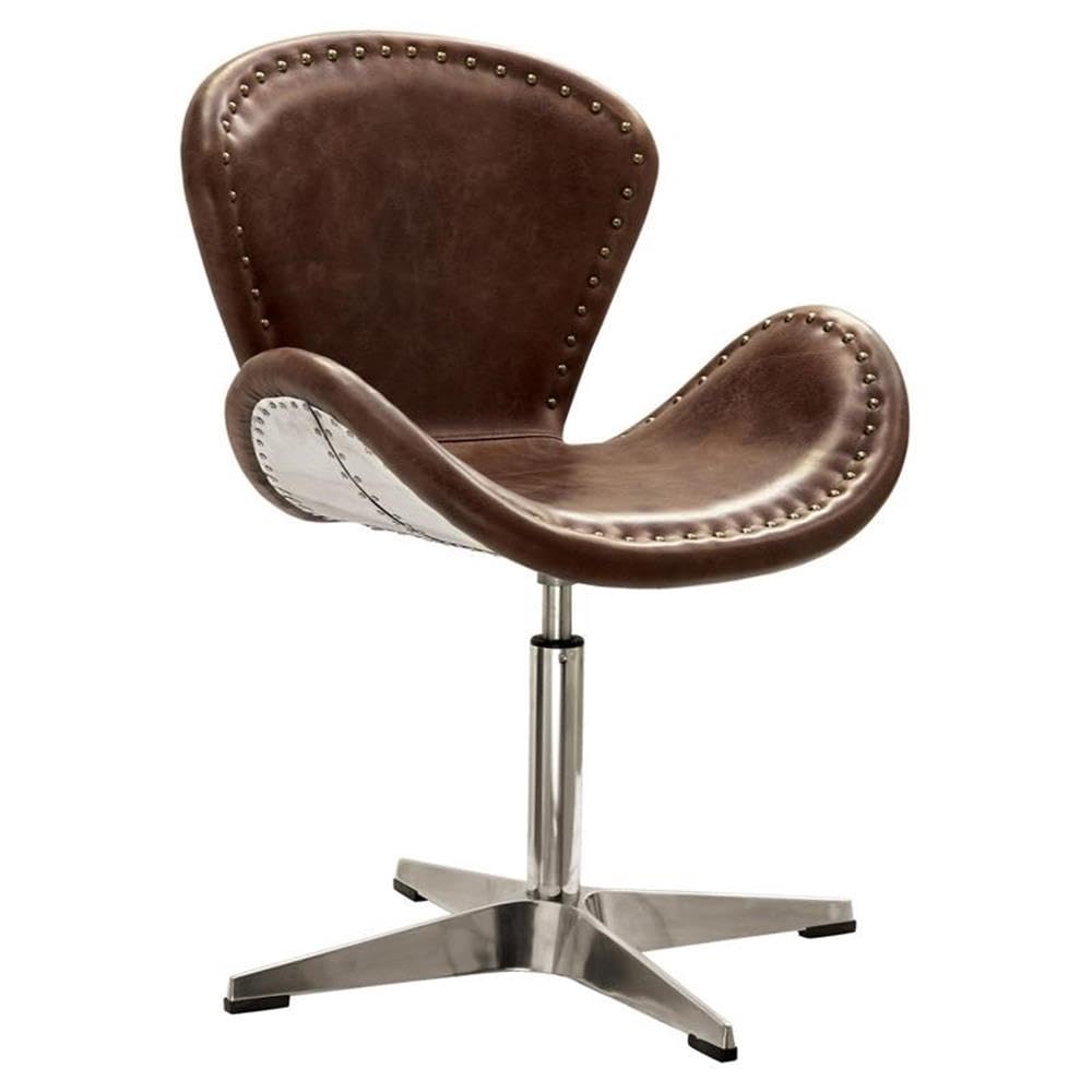 Brancaster - Accent Chair (1Pc) Retro Brown TGL & Aluminum