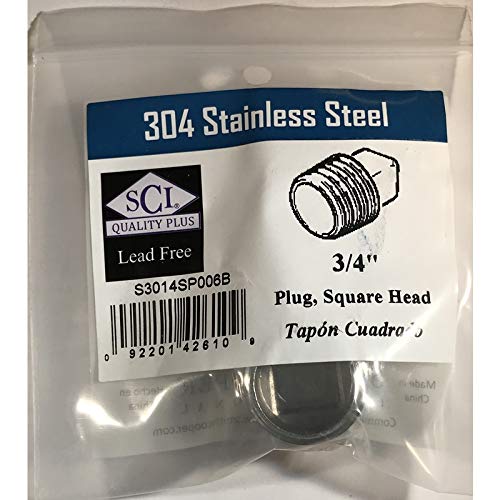 Sq Head Plug 34 Ss