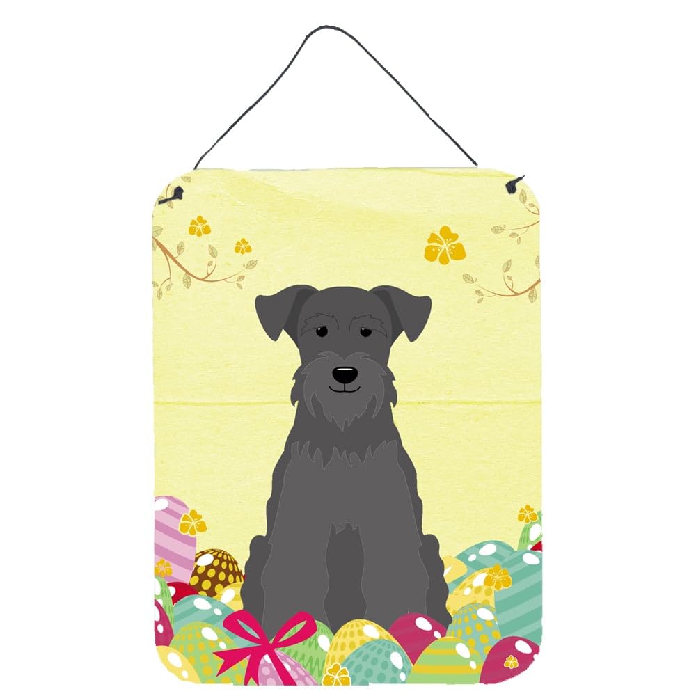 Easter Eggs Design with Dog Wall or Door Hanging Prints