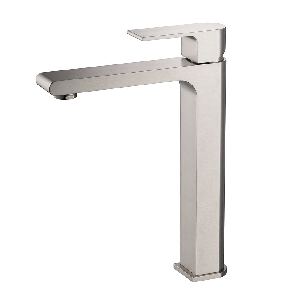 Fresca Fft9152Bn Allaro Single Hole Vessel Mount Bathroom Vanity Faucet, Brushed Nickel