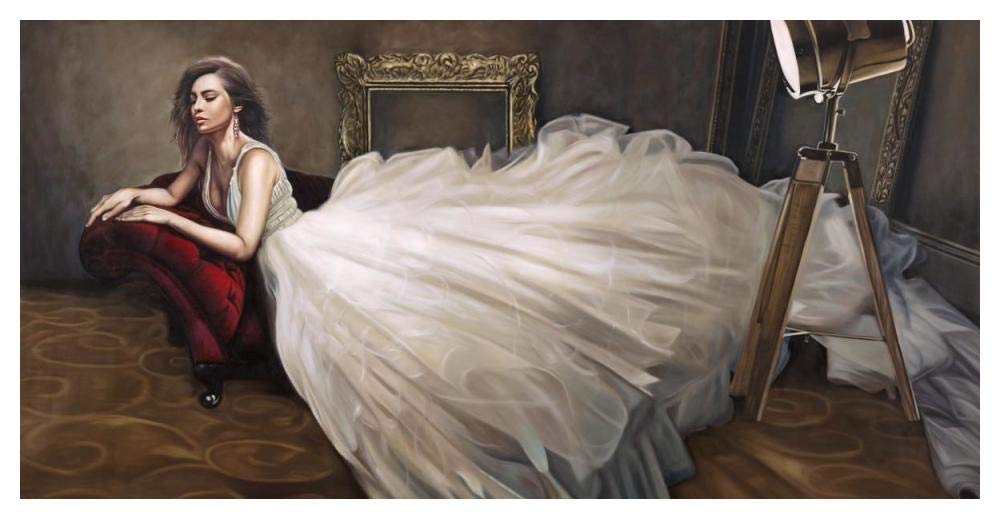 The White Dress-Paper Art-50x26”
