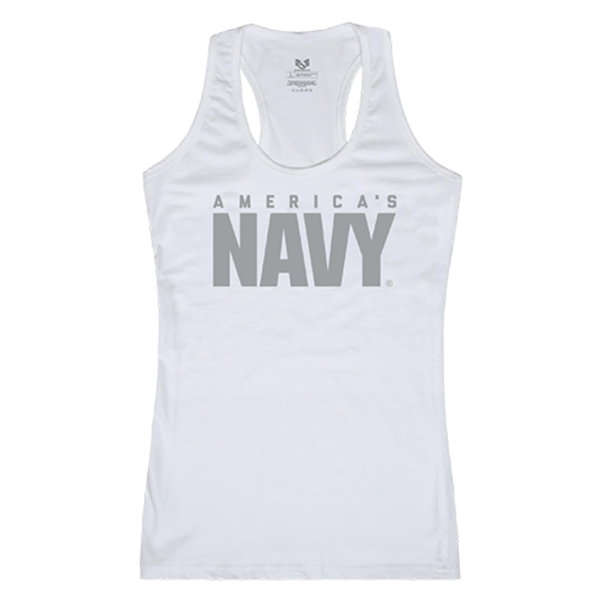 Graphic Tank, US Navy, White, XL