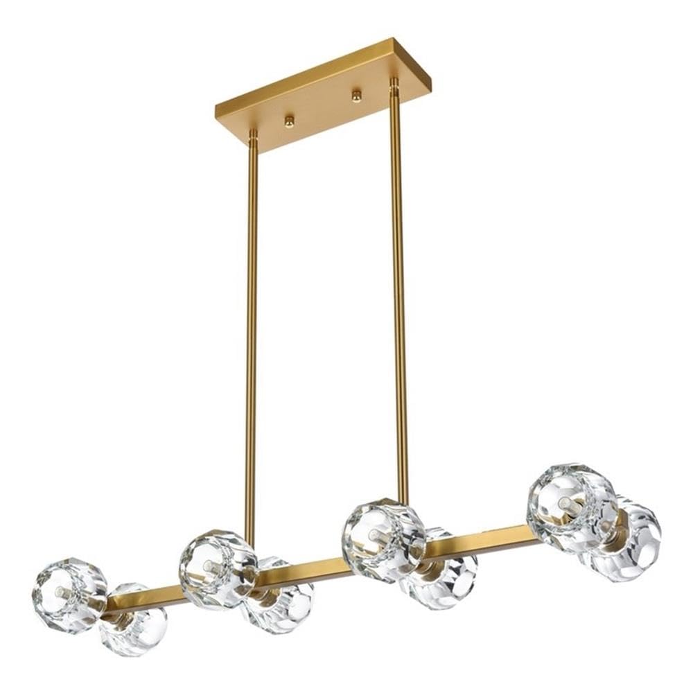 Elegant Lighting Eren 31 Inch Pendant Light In Satin Gold