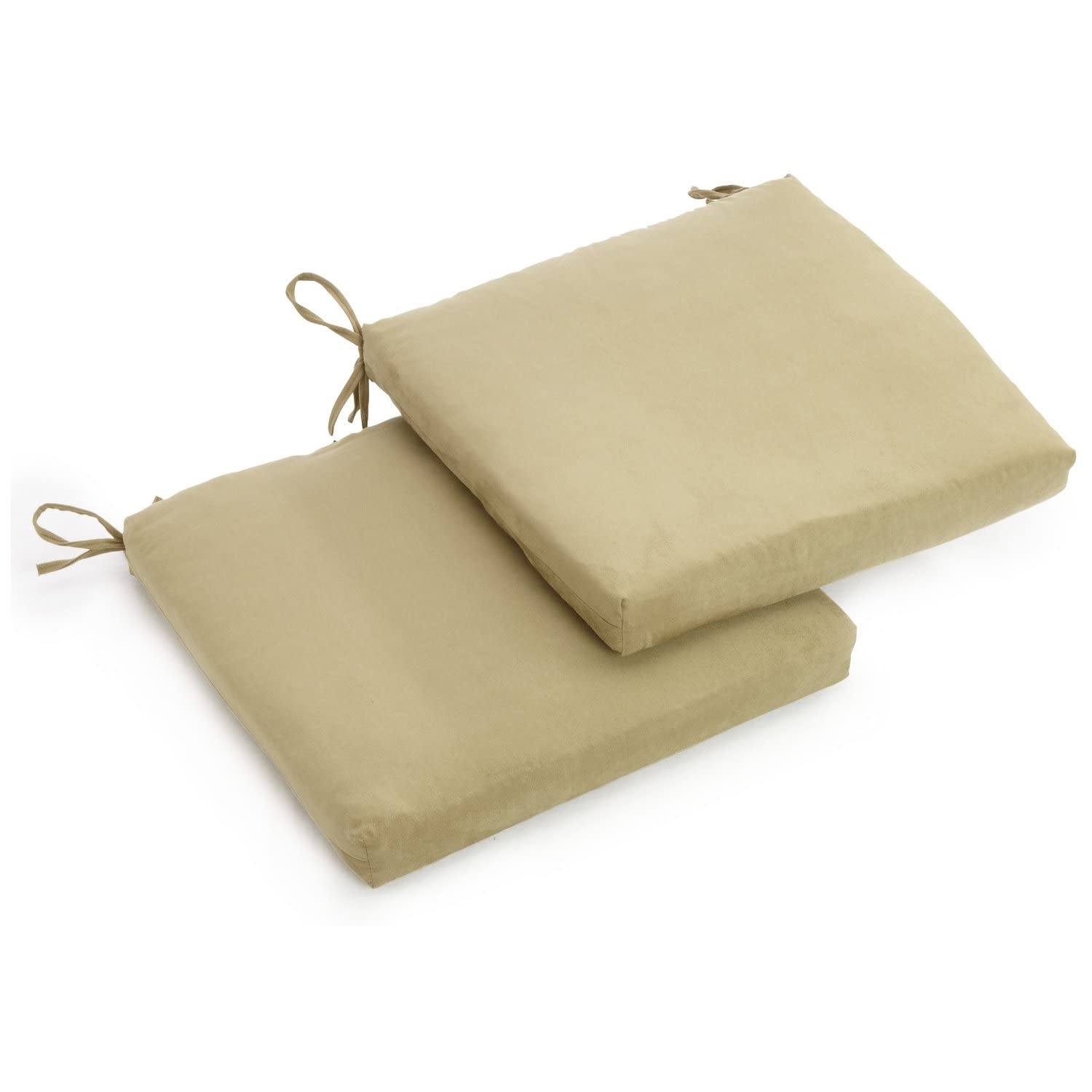 20-inch by 19-inch Spun Polyester Chair Cushion (Set of Two) - Sage