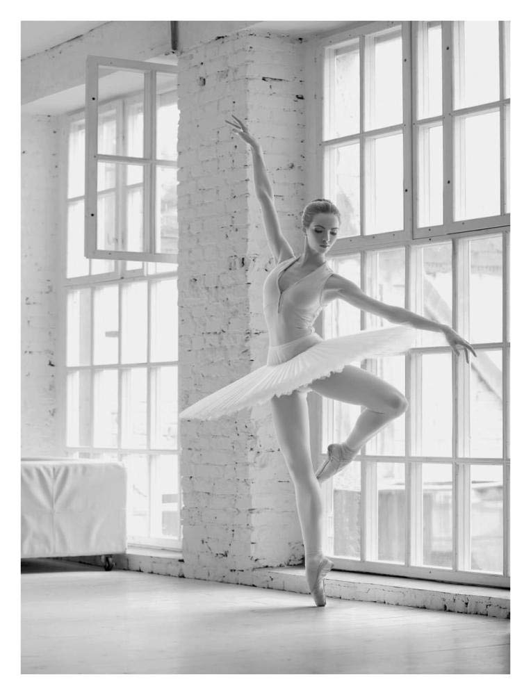 Ballerina Rehearsing-Paper Art-26x34”