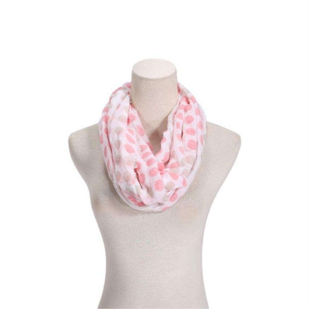 INFINITY SCARF - PINK & WHITE