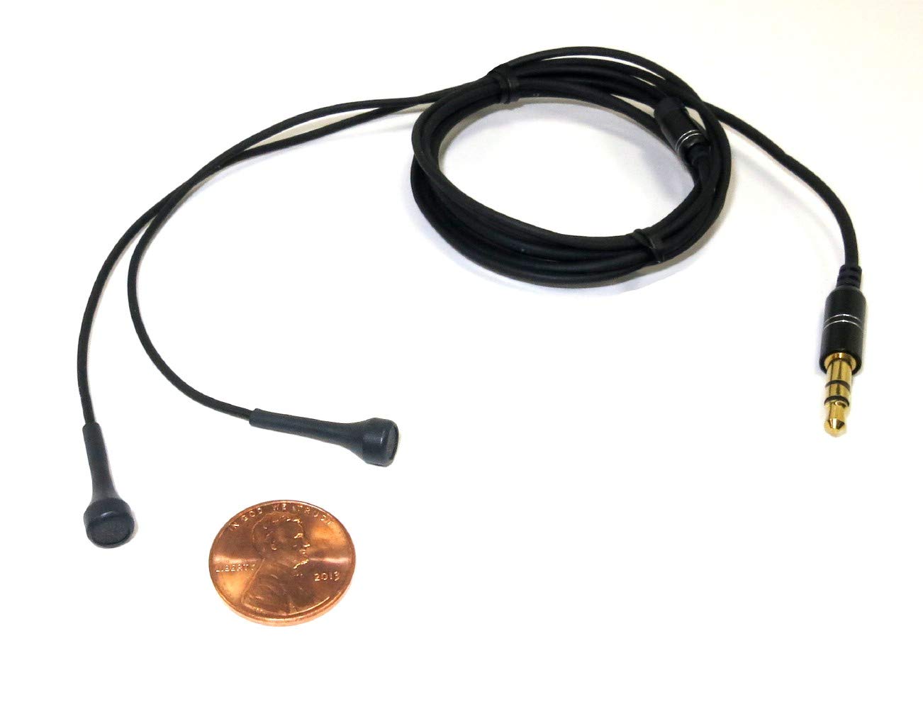 Mini Binaural Microphones with black cables