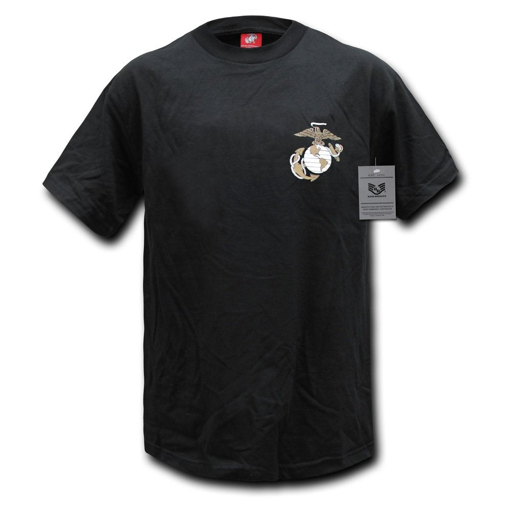 Basic Military Ts, Marines Black S