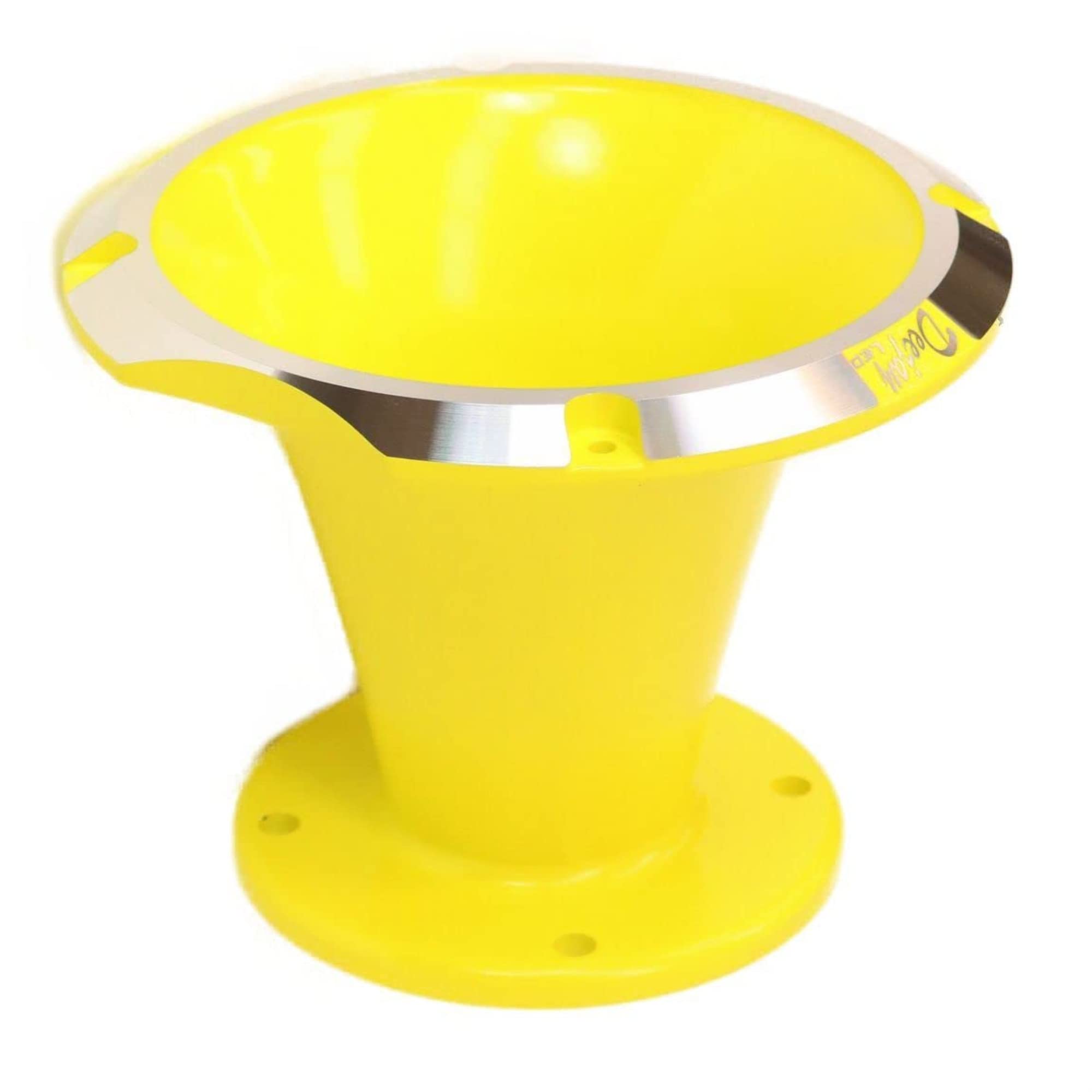 Circular Despacito Aluminum Bolt-on High Frequency Horn Flare YELLOW with2-in Throat