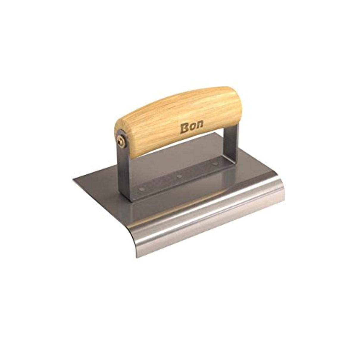 Bon 12-443 Edger - Stainless Steel 6-inch X 4-inch - 3/4-inch Radius X 7/8-inch Lip Wood Handle